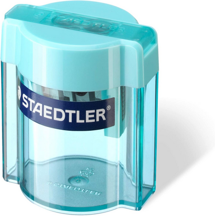Temperino Doppio Foro Staedtler con Contenitore - 4 Colori Disponibili