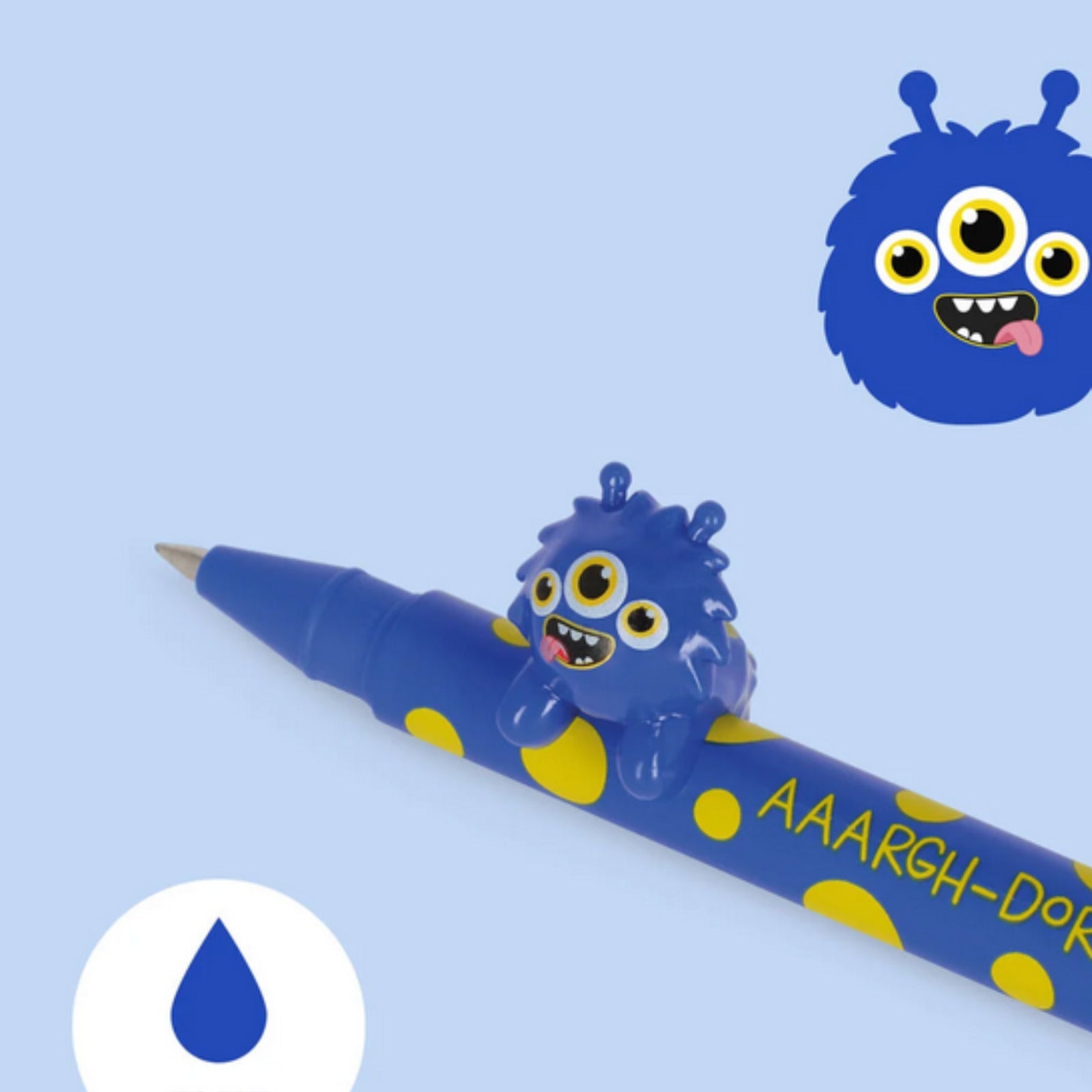 Penna Gel con Animaletto Decorativo Monster "Aaargh-dorable!" - Lovely Friends Legami