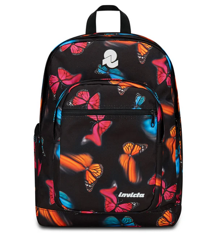 INVICTA Zaino Jelek Fantasy Sostenibile 34L cartoleria claudio giugliano in campania napoli offerta promo farfalle