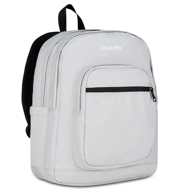 INVICTA Zaino Jelek Shine Glitter Sostenibile 34L glitter bianco xxl artoleria claudio giugliano in campania napoli