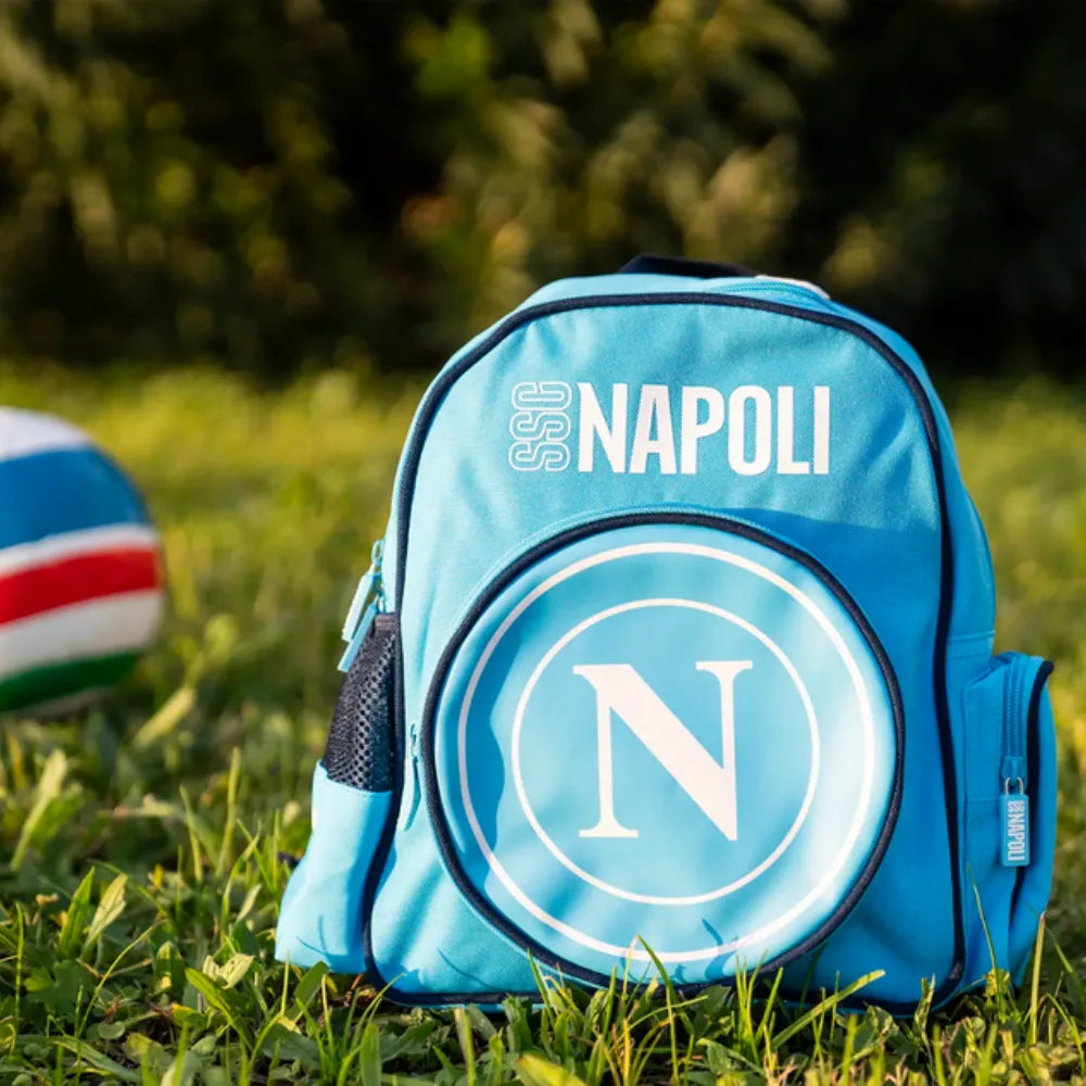 Zaino Asilo SSC Napoli - 2 Colori | Ufficiale per Bambini 3-5 Anni