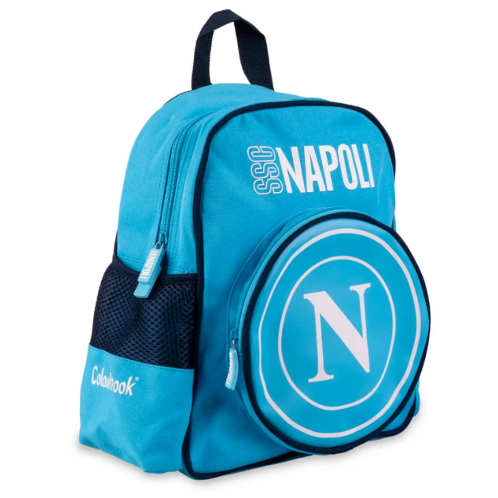 Zaino Asilo SSC Napoli - 2 Colori | Ufficiale per Bambini 3-5 Anni