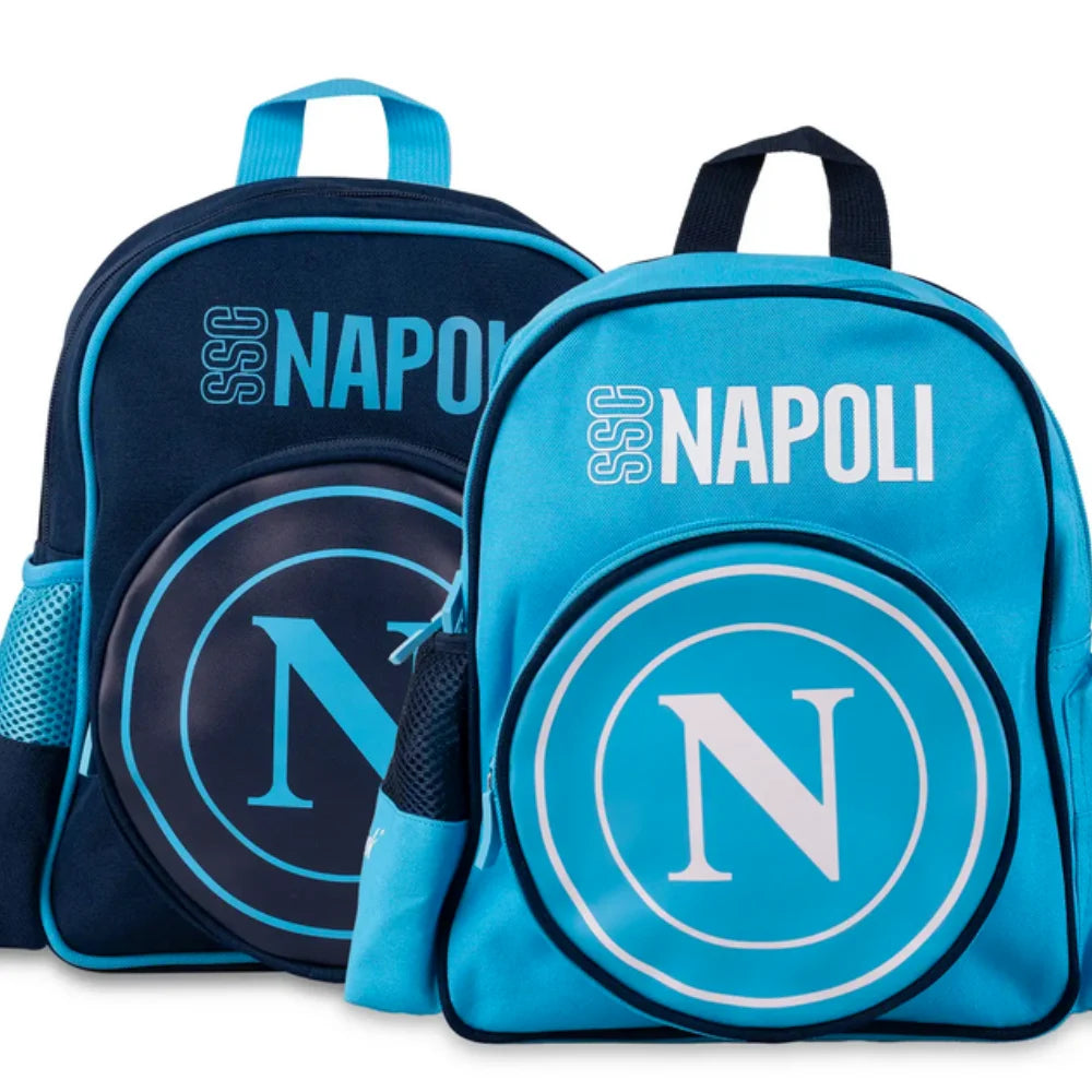 Zaino Asilo SSC Napoli - 2 Colori | Ufficiale per Bambini 3-5 Anni