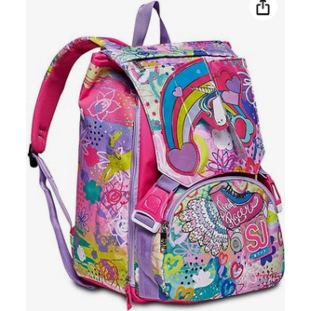 Zaino SJ Girl Sdoppiabile Magicflip - Qualità Seven - Zaino Scuola 2 in 1