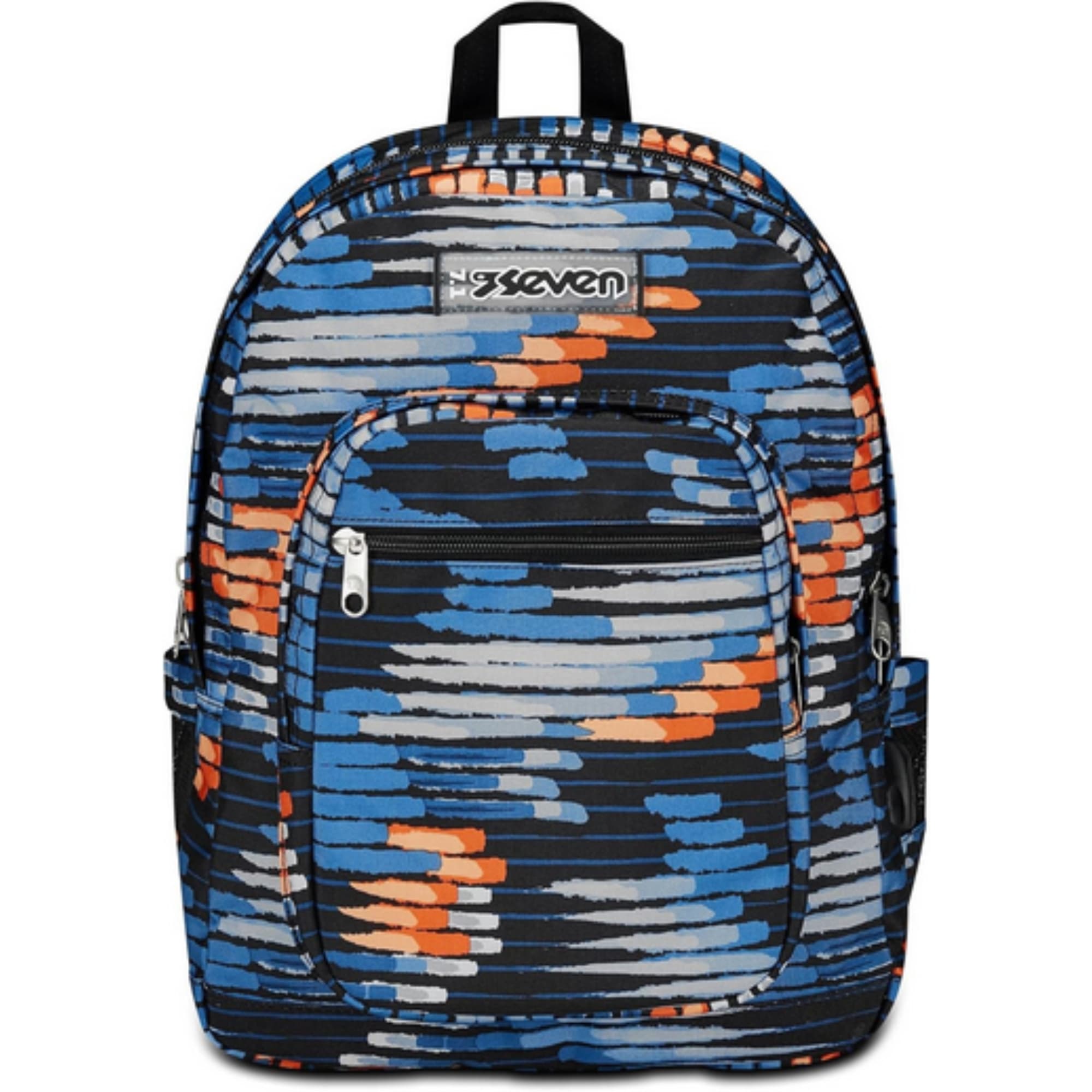 Zaino Seven Freetink Boy arancione e blu disponible da cartoleria claudio a giugliano napoli
