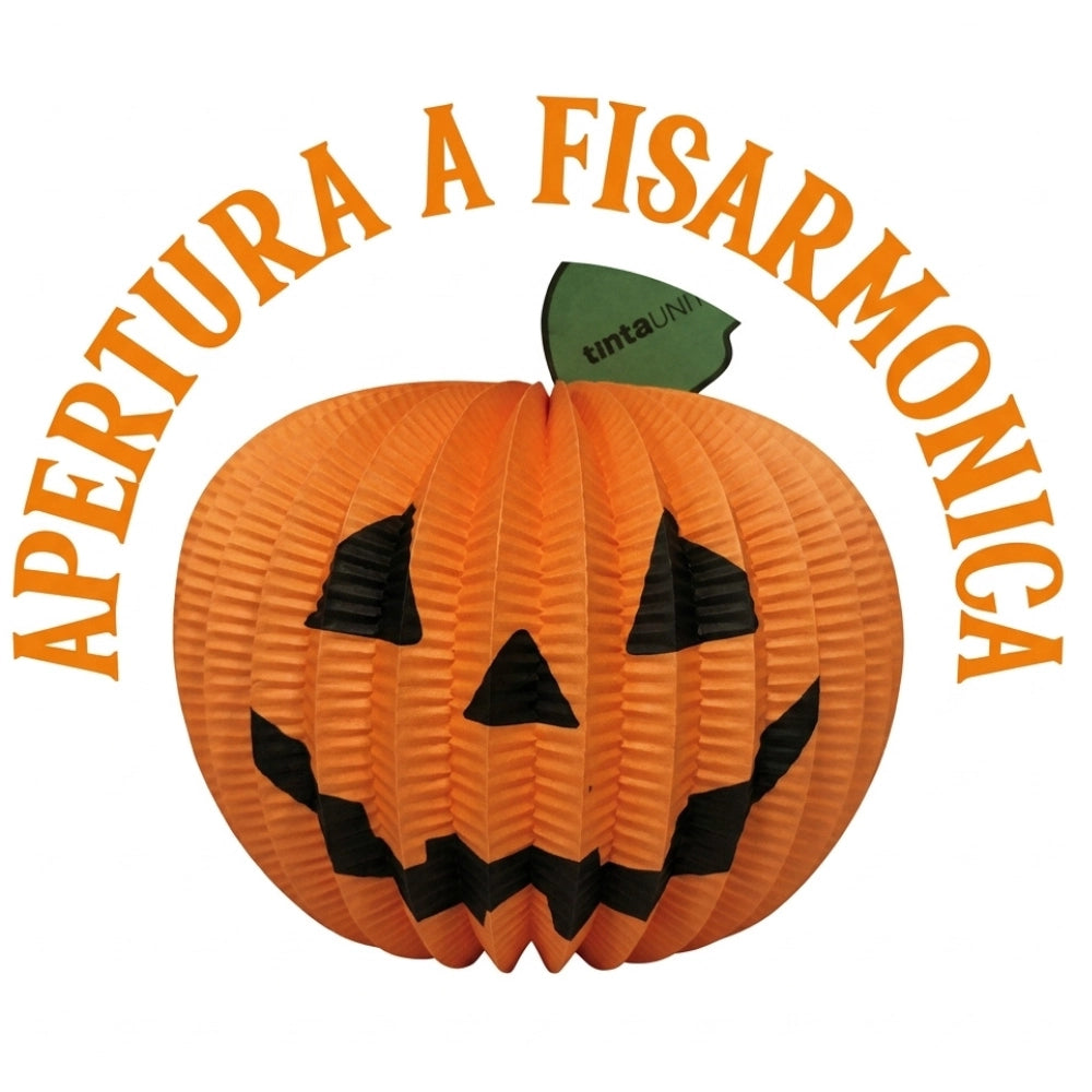 Tinta Unita Festone Halloween Zucca Arancione Pieghevole