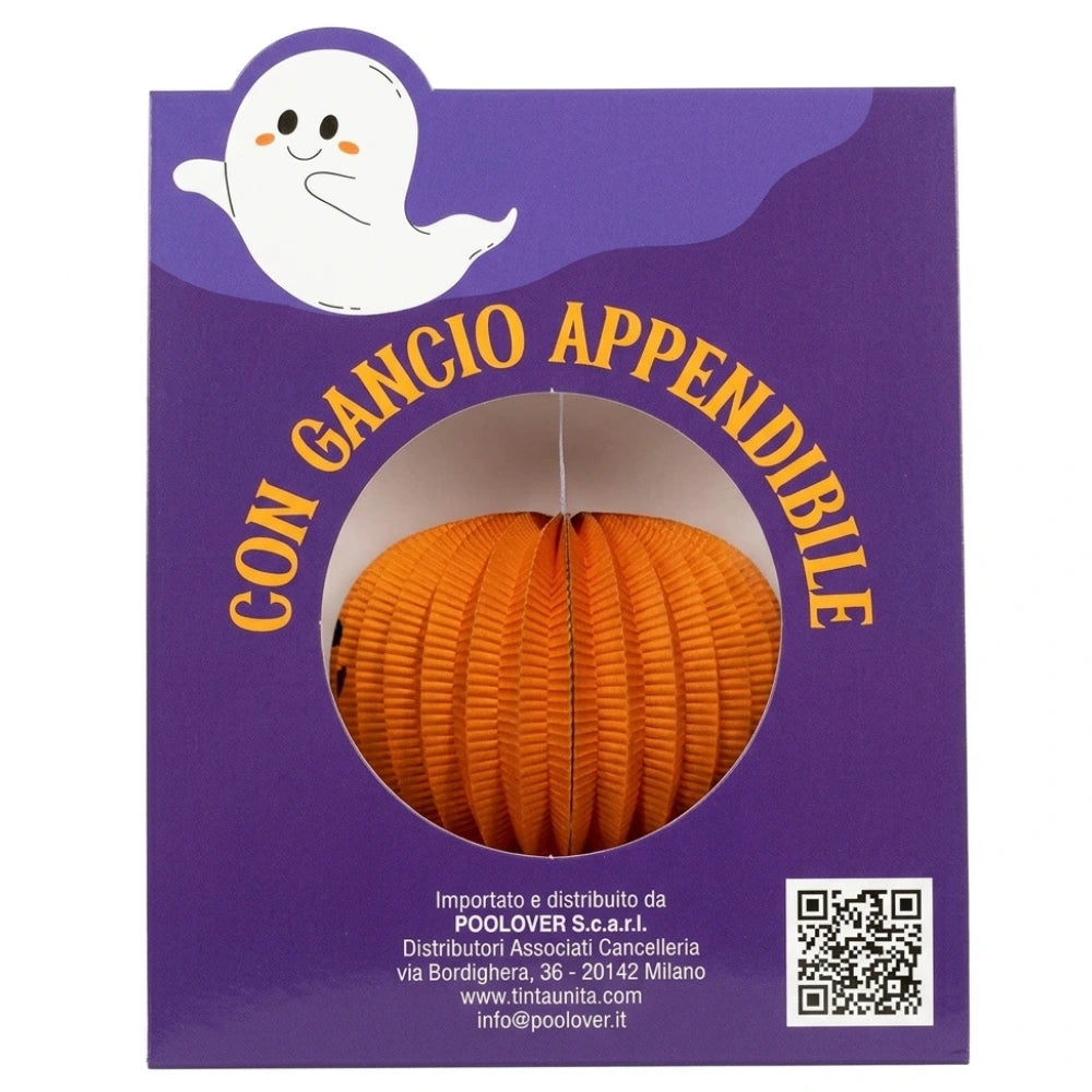 Tinta Unita Festone Halloween Zucca Arancione Pieghevole