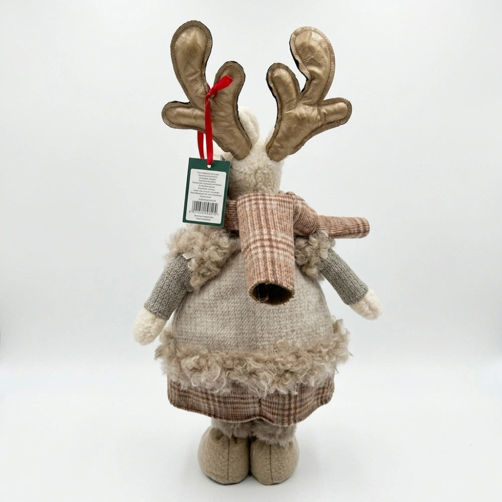 Silani Renna del Bosco Natalizia Beige 52 cm