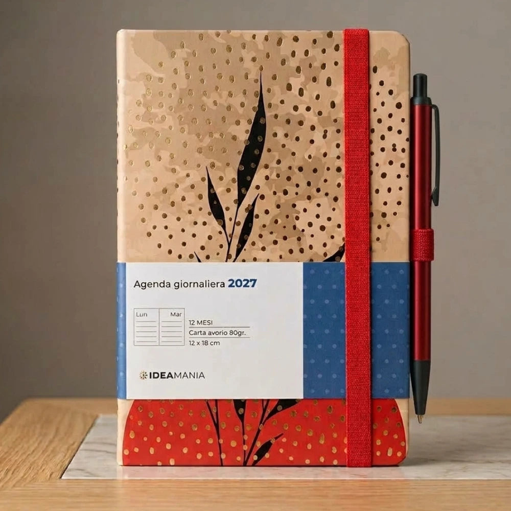 Agenda giornaliera 2027 Special Edition con penna Ideamania by Seven 12 × 18 cm