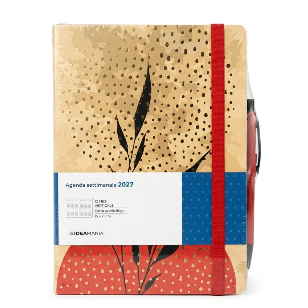 Agenda settimanale 2027 Special Edition con penna Ideamania by Seven 15 × 21 cm