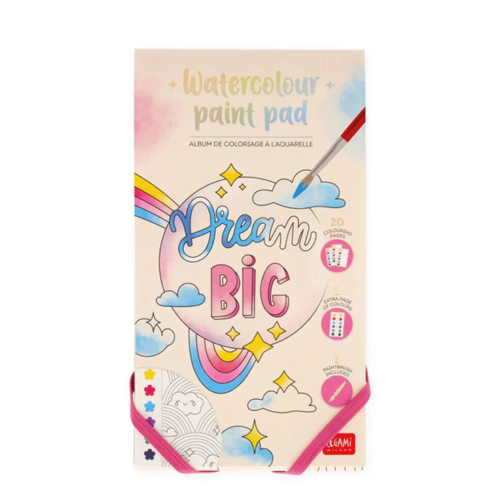 Legami Watercolour Paint Pad – Album Acquerelli Cute Animals e Dream Big