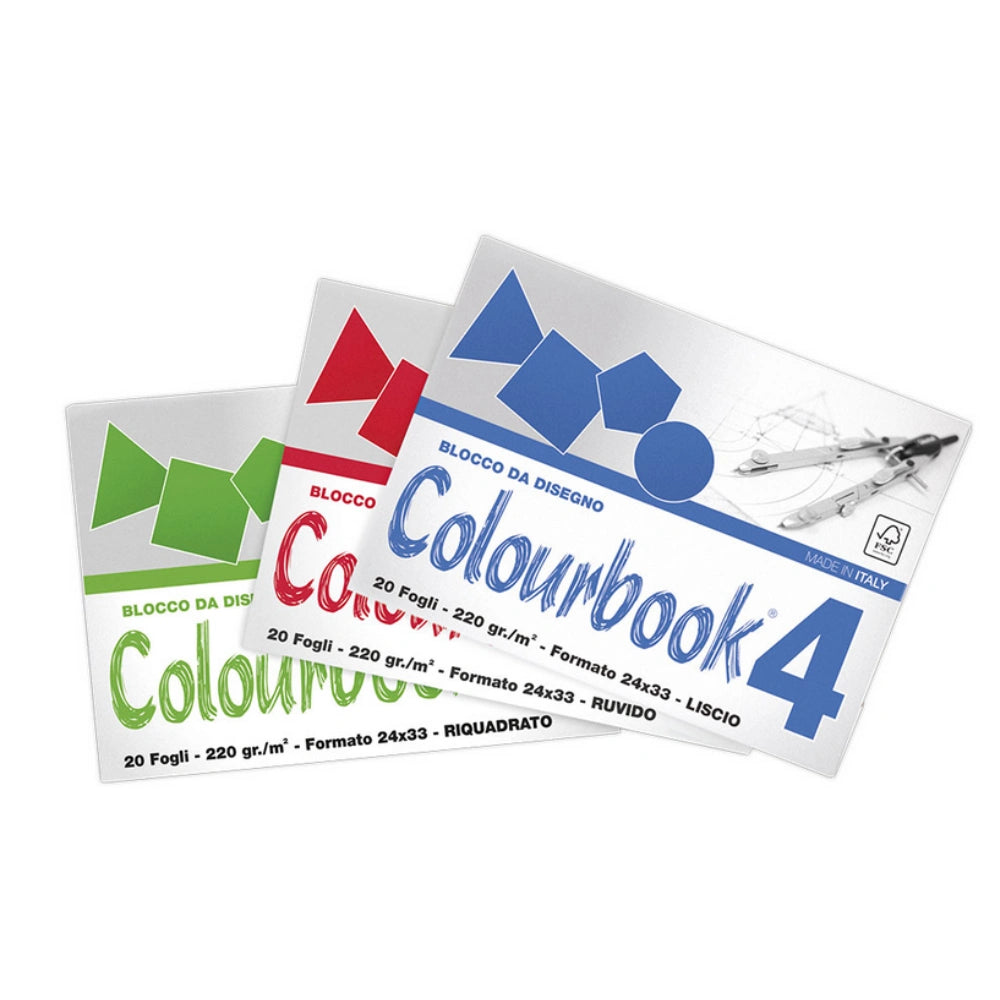 Album da Disegno Colourbook 220gr 24x33cm - 20 Fogli
