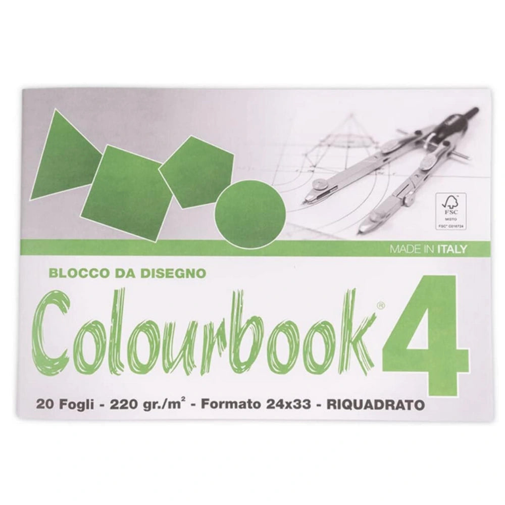 Album da Disegno Colourbook 220gr 24x33cm - 20 Fogli