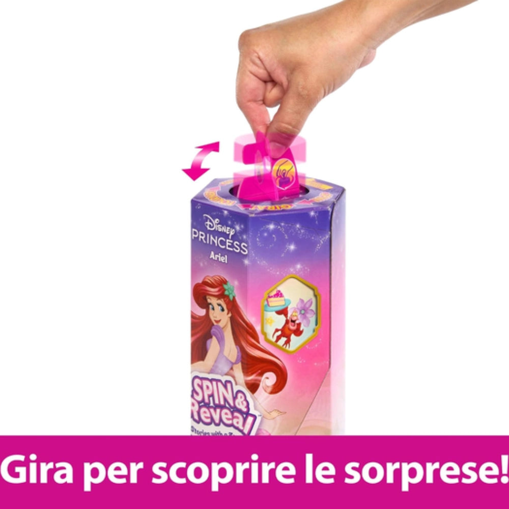 Disney Princess Ariel Spin & Reveal bambola con 11 sorprese