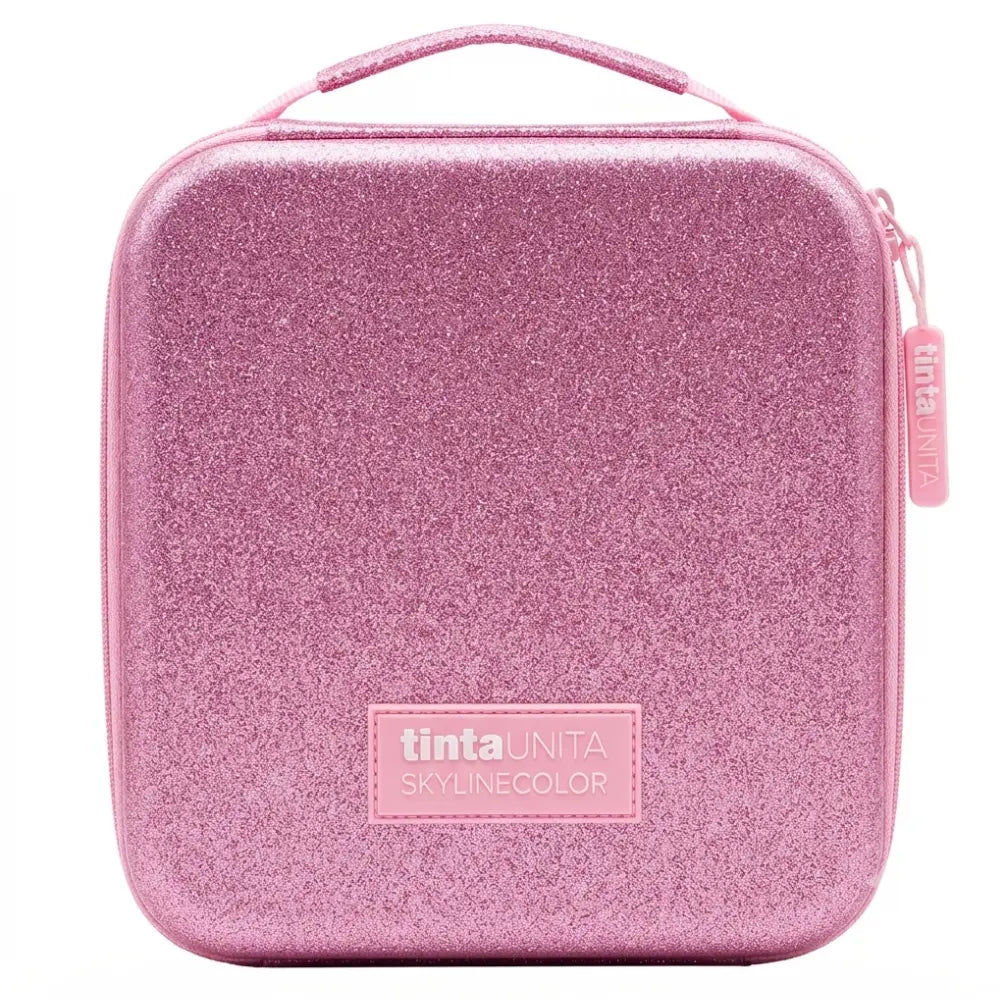 Astuccio Art Box One Time Premium TintaUnita Rosa Glitter aperto – piano pastelli 48 pz
