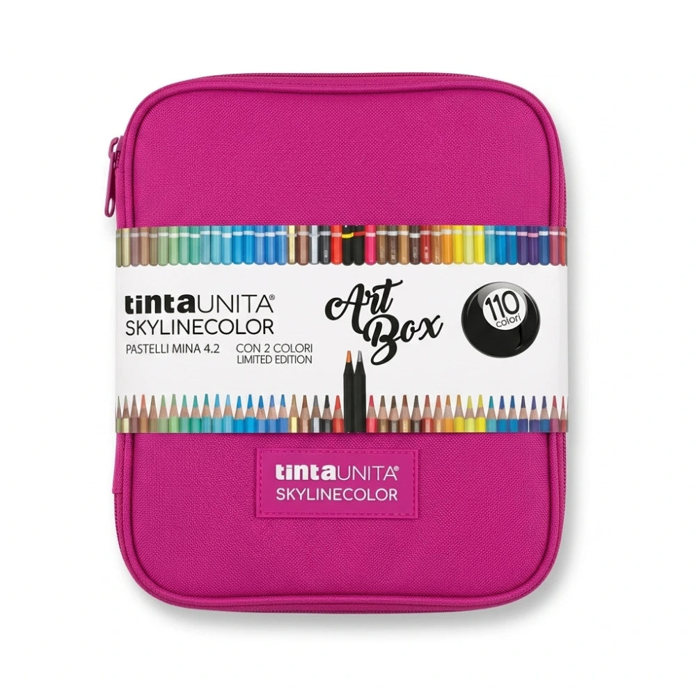 Art Box Pastelli in Legno TintaUNITA 110 Colori Mina 4.2mm