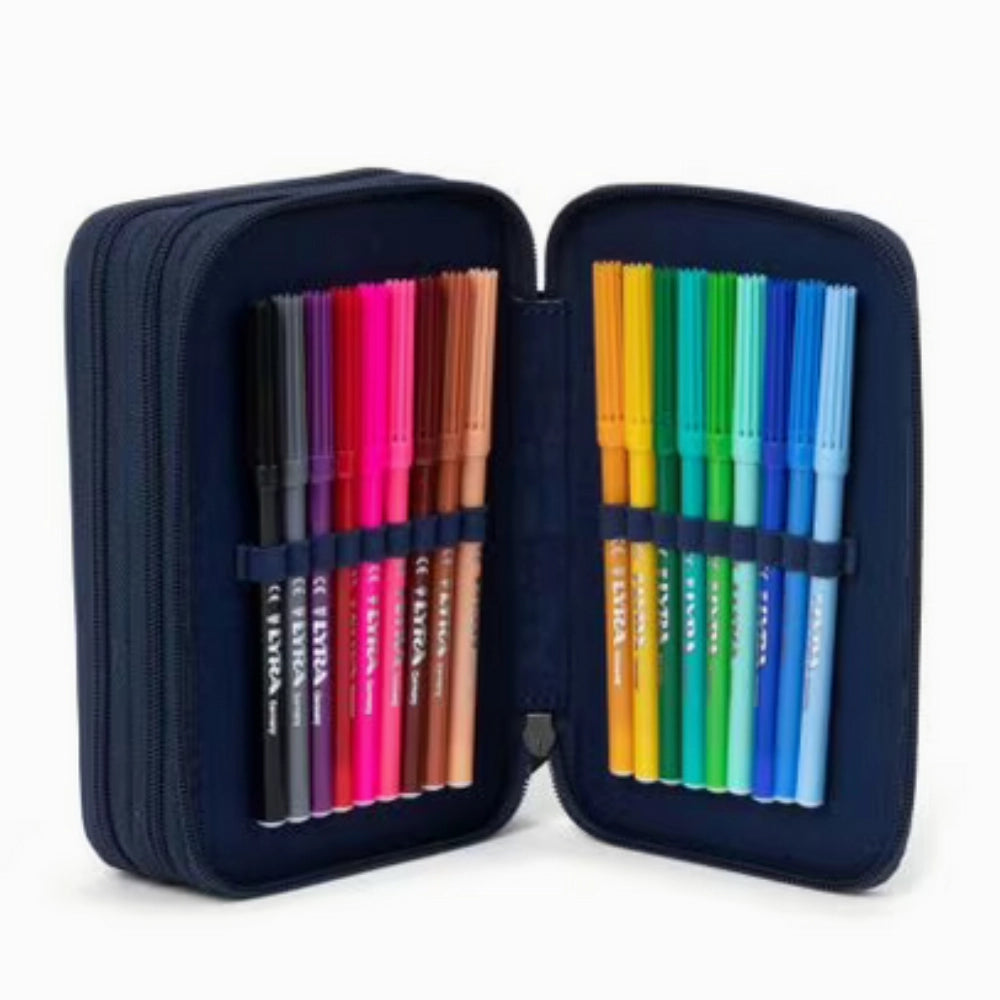 Astuccio 3 Zip Ergobag Maxi UnaufhaltBär Unstoppbearable – Con Accessori Inclusi