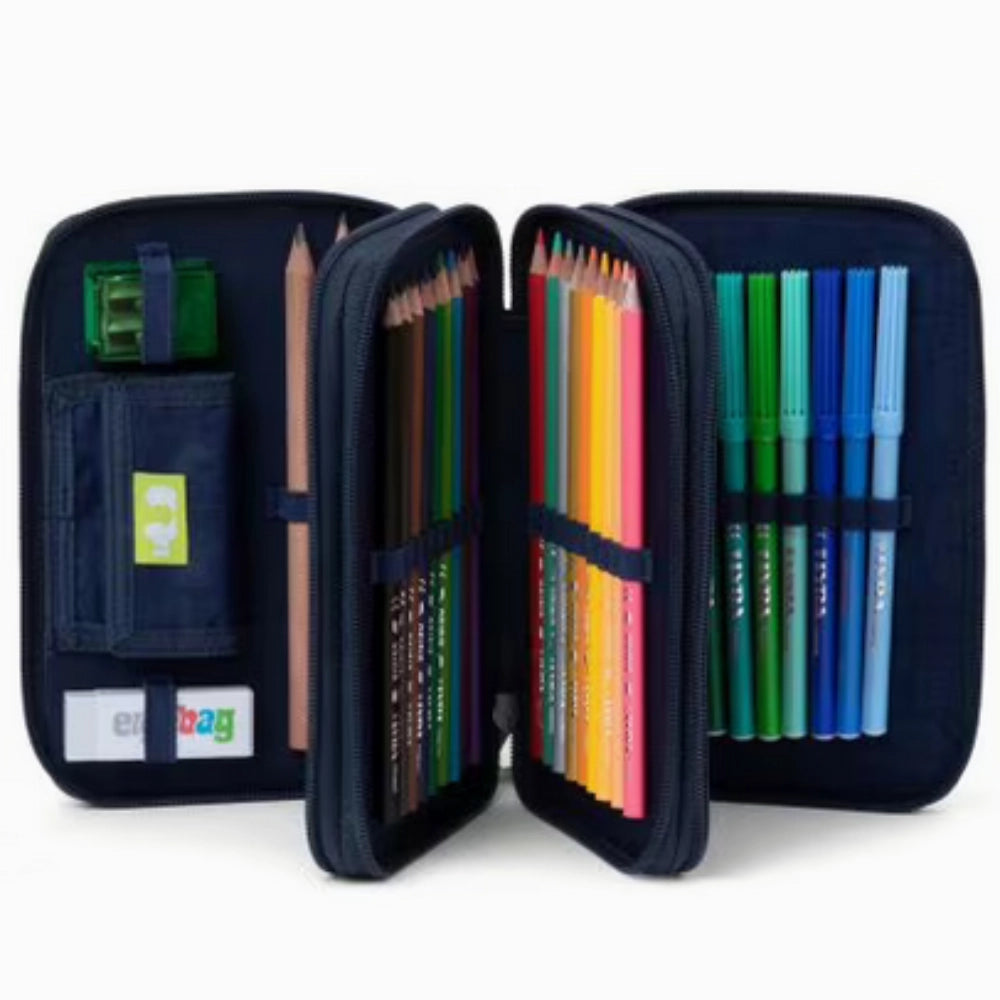Astuccio 3 Zip Ergobag Maxi UnaufhaltBär Unstoppbearable – Con Accessori Inclusi