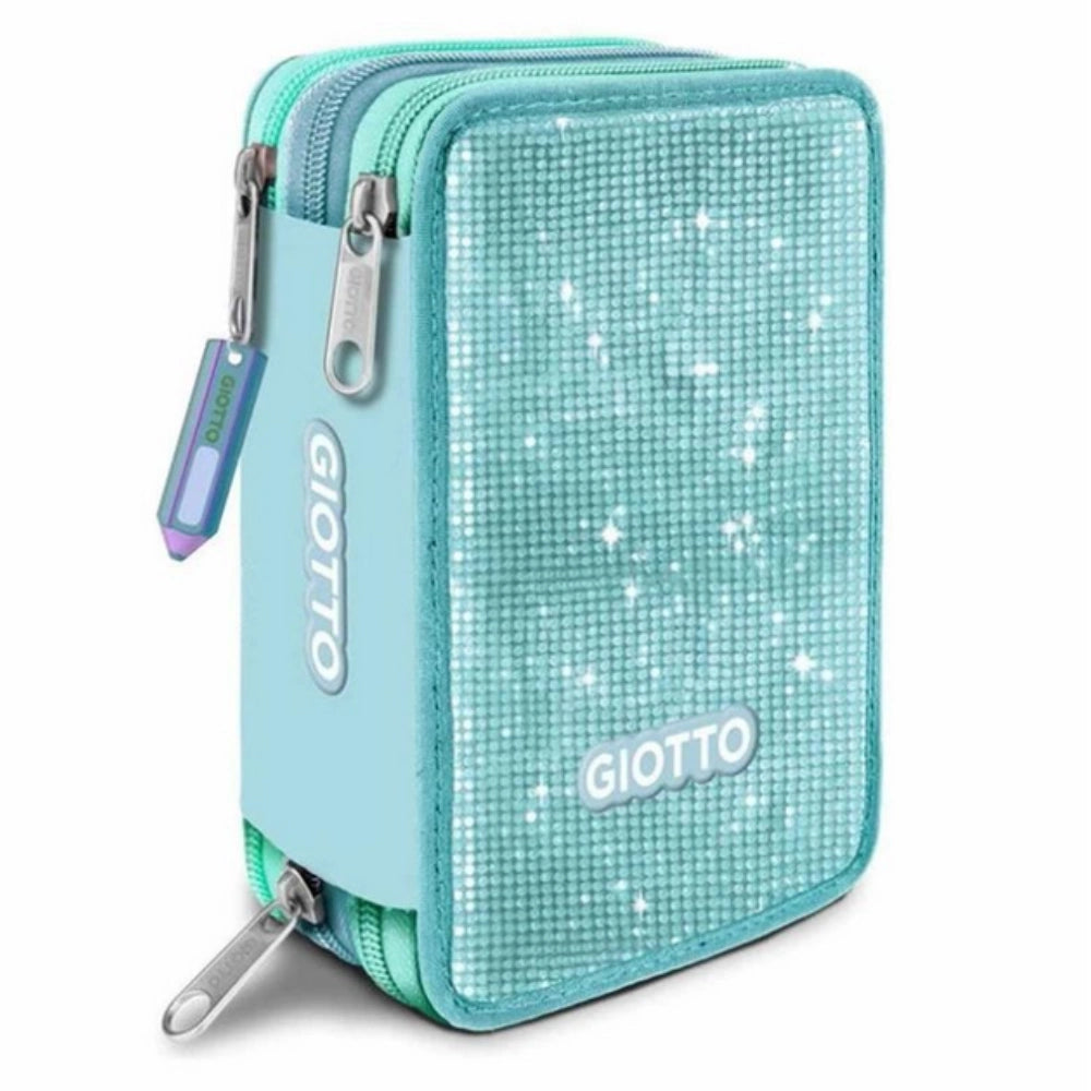 Astuccio 3 Zip Giotto Super Crystal Glitterato – 46 pz