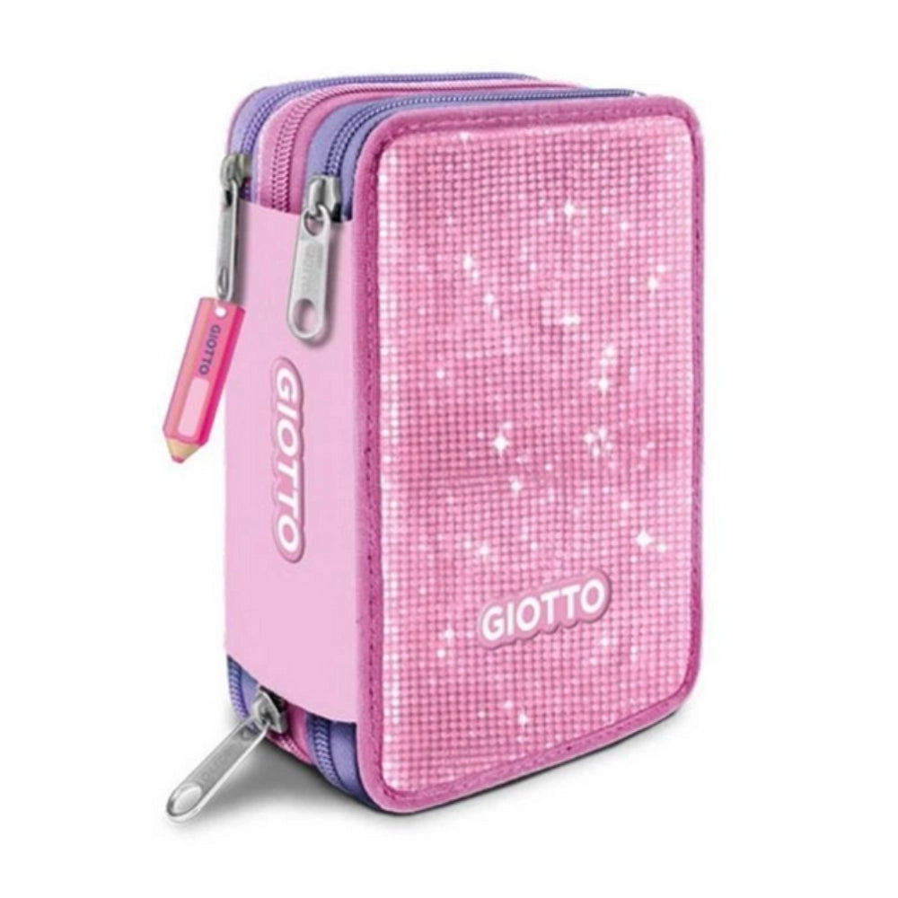 Astuccio 3 Zip Giotto Super Crystal Glitterato – 46 pz