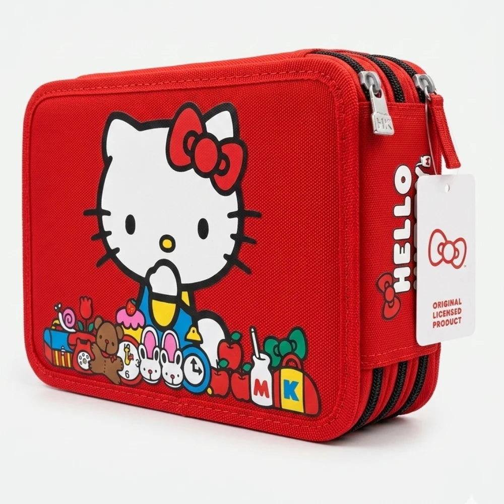 Astuccio Completo 3 Zip Hello Kitty 2026 - Scuola Elementare e Media
