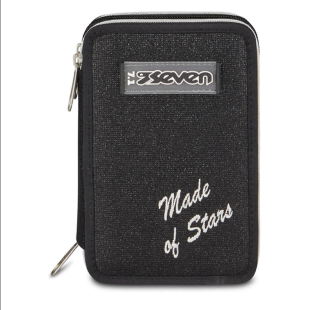 Astuccio Seven 3 Zip Made of Stars Nero Effetto Shiny 2026