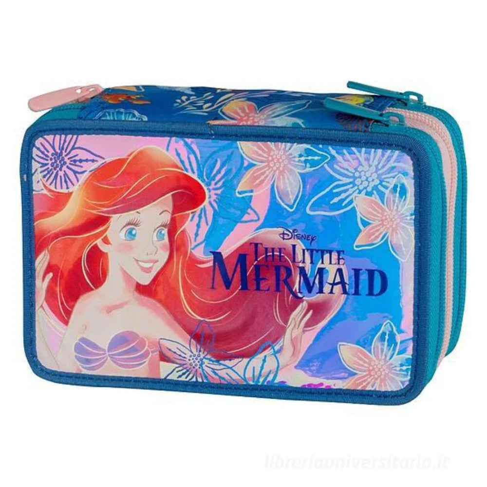 SEVEN Astuccio 3 ZIP La Sirenetta Disney — Completo 43 Pezzi
