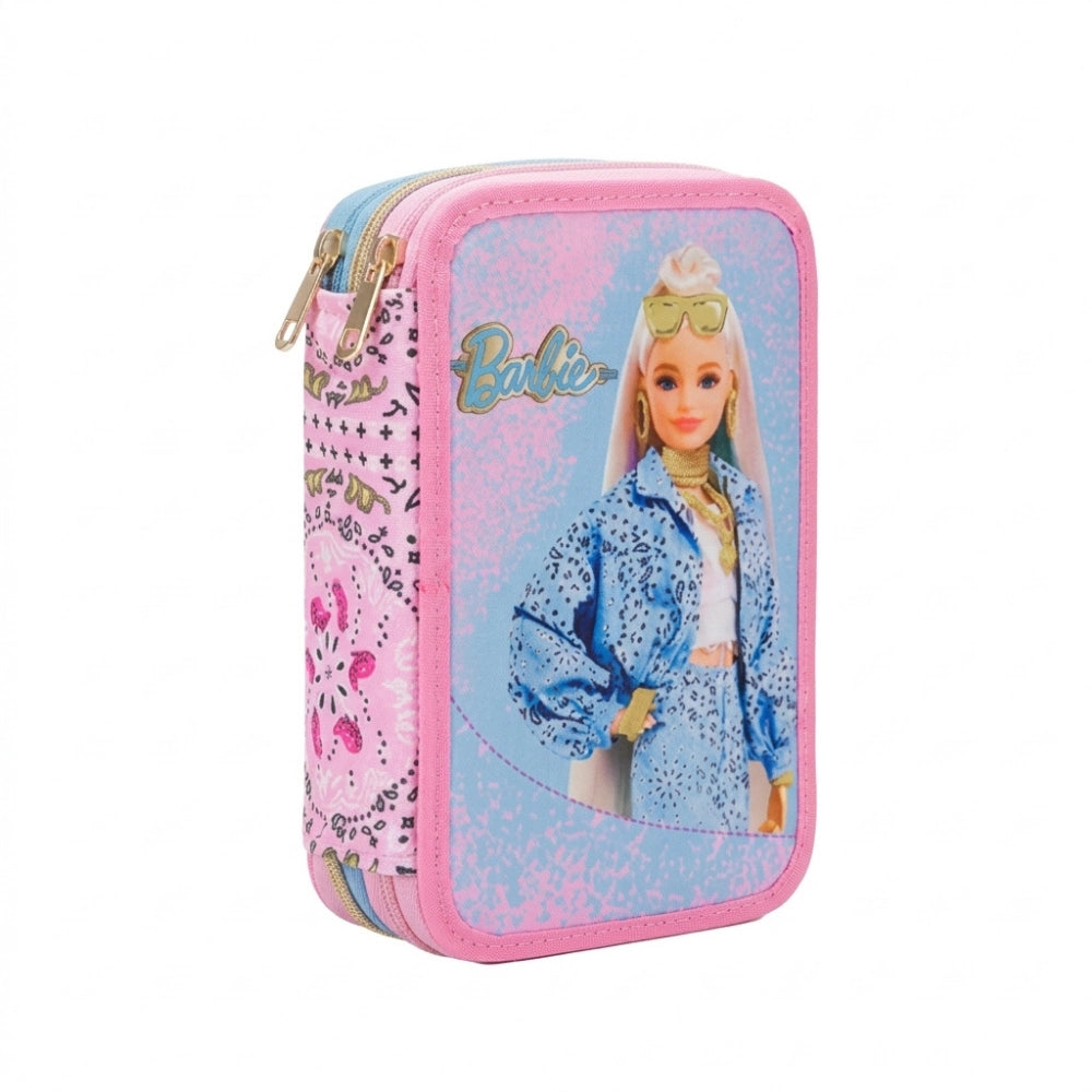 Astuccio 3 Zip Barbie Completo Rosa — Giochi Preziosi 2026-27