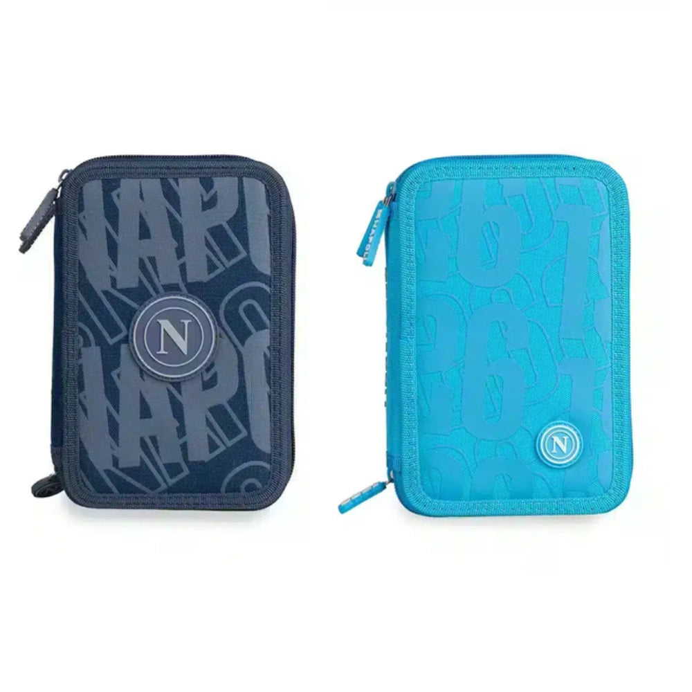 Astuccio 3 Zip SSC Napoli Ufficiale Colourbook con 44 Accessori