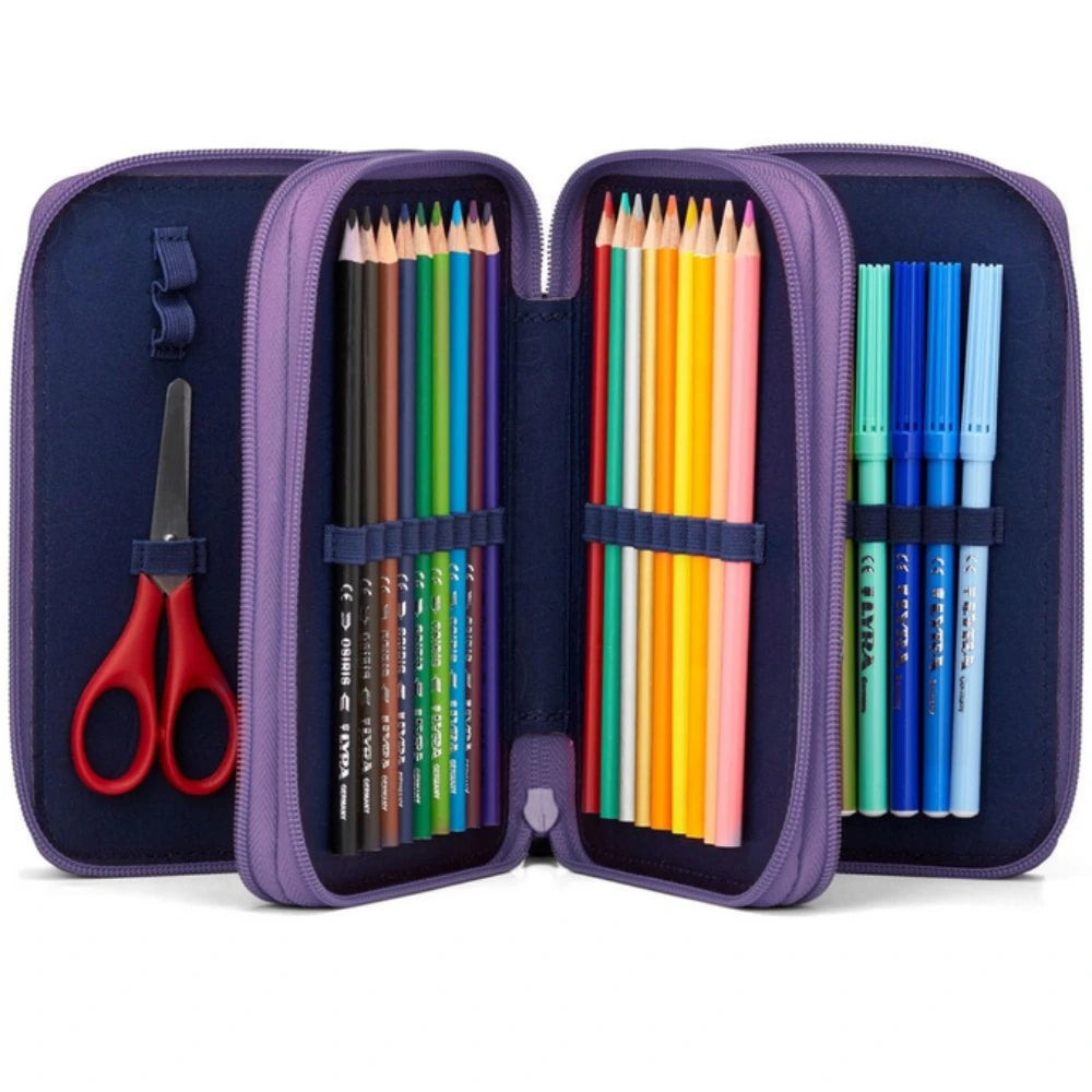 Astuccio 3 Zip Completo Ergobag PonyBearadise – Con Accessori Giotto Lyra
