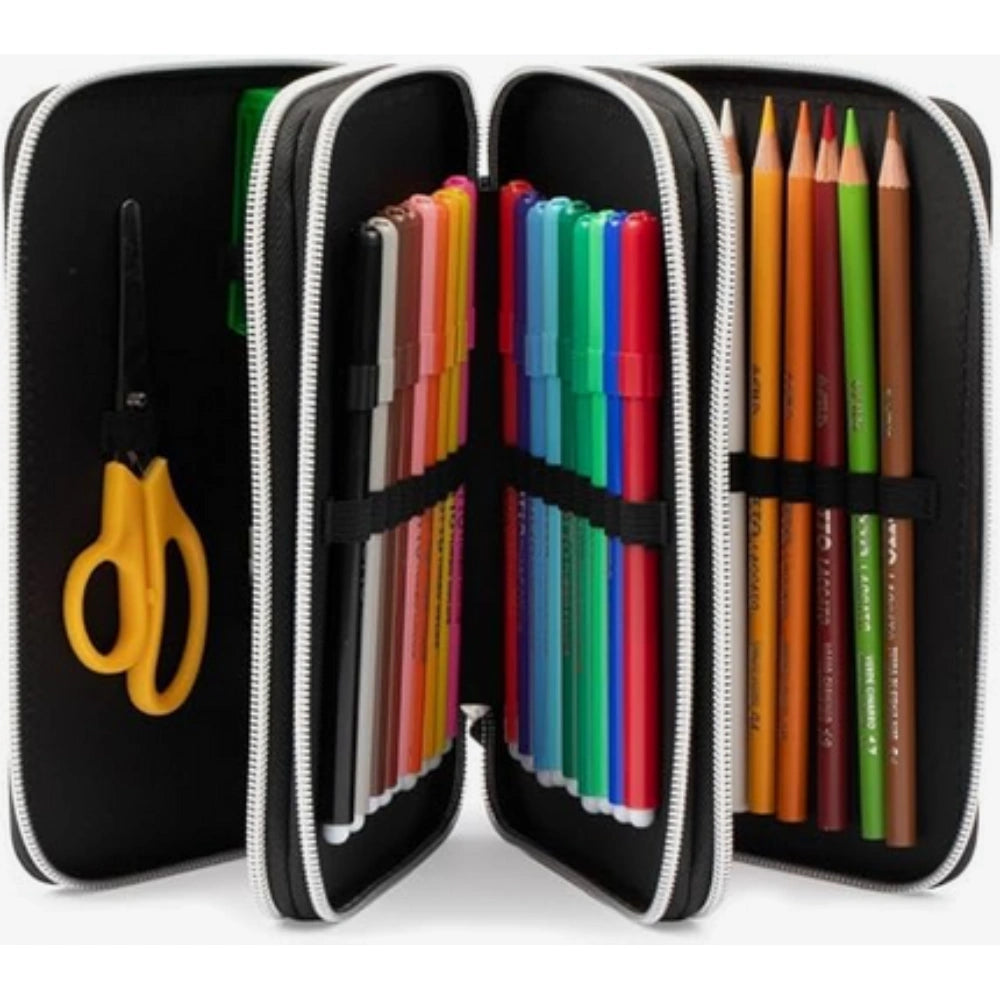 Astuccio Triplo 3 Zip Jurassic World — Giochi Preziosi Ufficiale