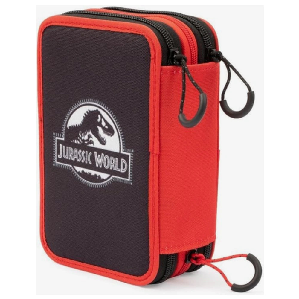 Astuccio Triplo 3 Zip Jurassic World — Giochi Preziosi Ufficiale