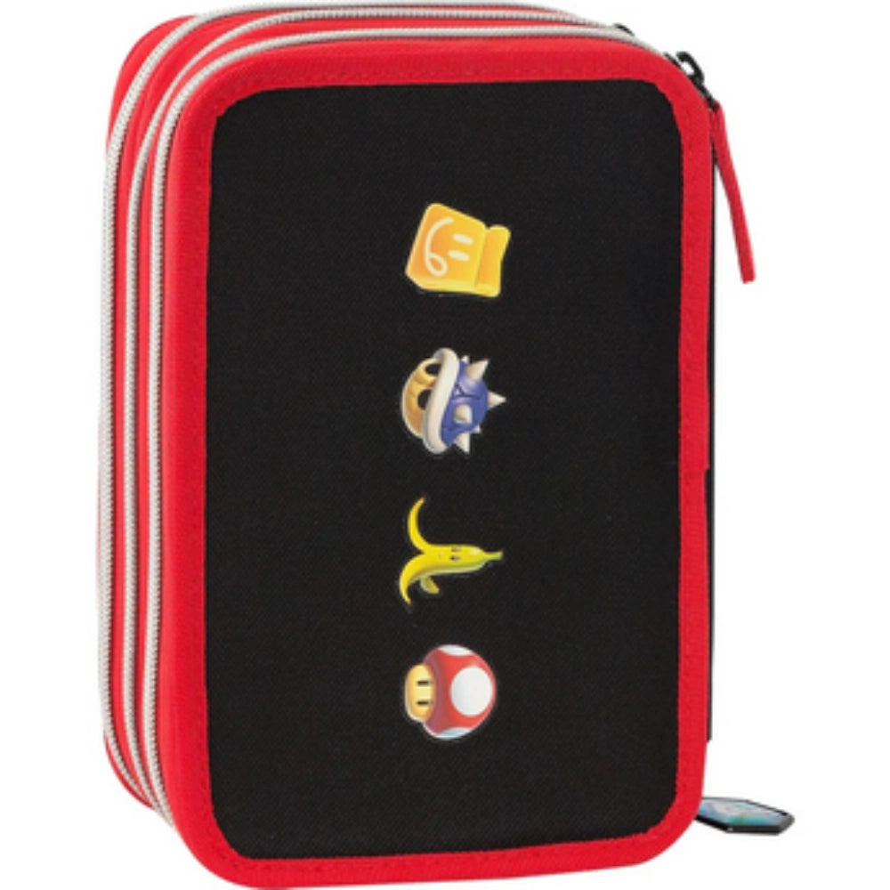 Astuccio 3 Zip Mario Kart Rosso completo 2026