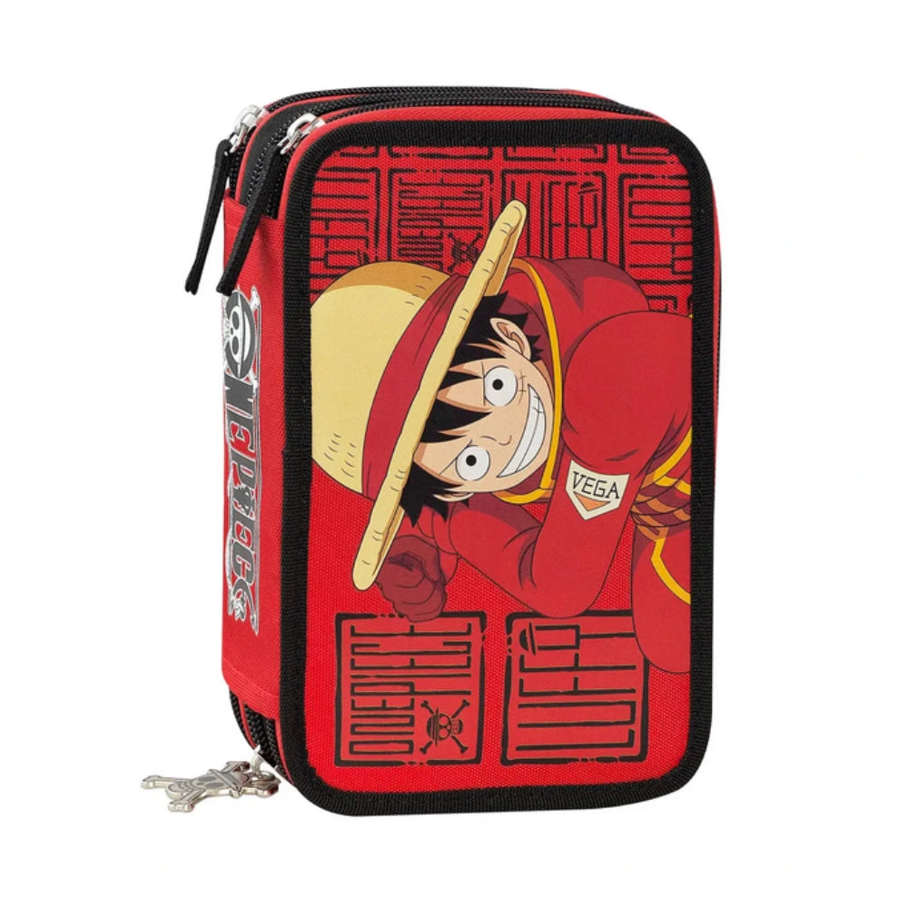 Astuccio One Piece 3 Zip Corredo Completo Scuola 2026