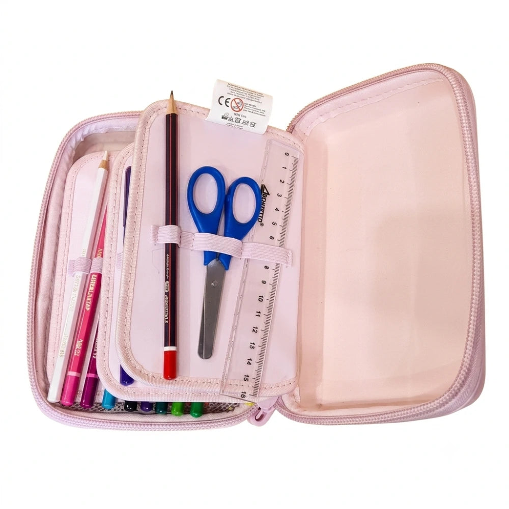 TintaUnita Astuccio Pieno One Time Rosa Pastello – 3 Piani, 1 Zip, 42 Pezzi