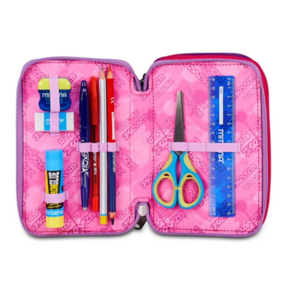Astuccio Seven® 3 Zip Buzzy Note Girl – Completo 45 Pezzi
