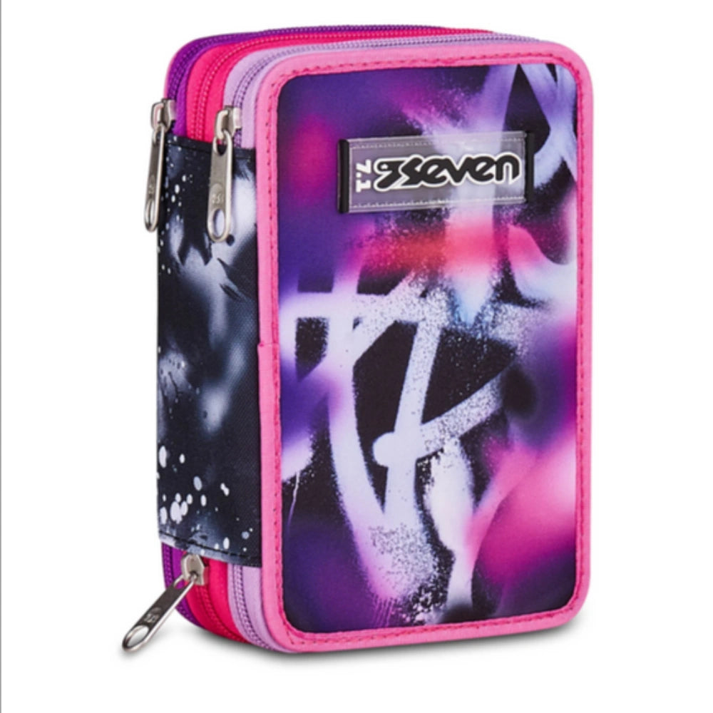 Astuccio Seven® 3 Zip Buzzy Note Girl – Completo 45 Pezzi