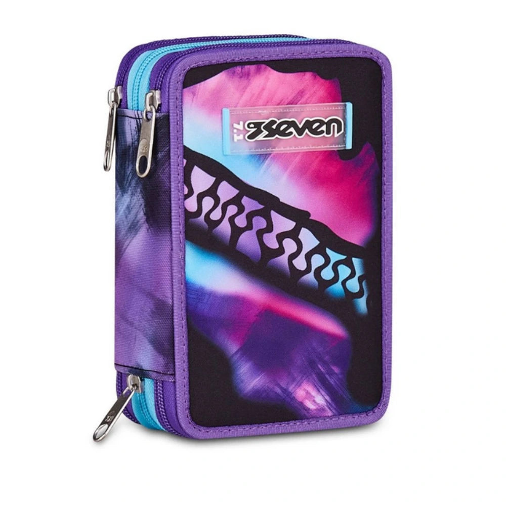 Astuccio Seven® 3 Zip Pink Fusion – Completo 45 Pezzi | Girl