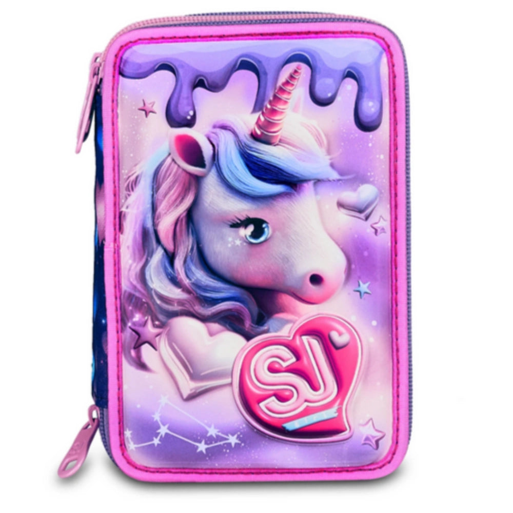 Astuccio 3 ZIP 3D SJ Gang – PIXIE UNICORN | 45 Pezzi