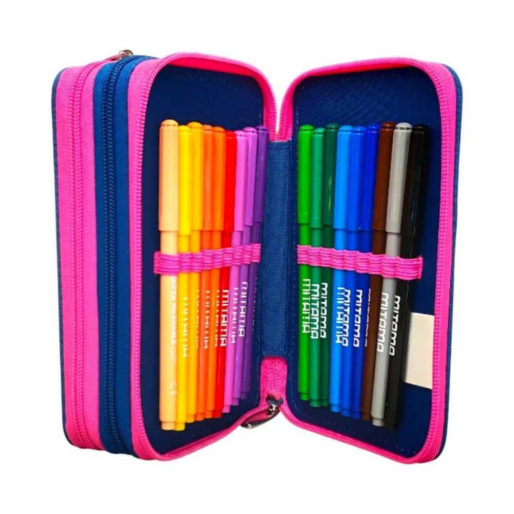 Astuccio 3 Zip Completo Stitch 2026