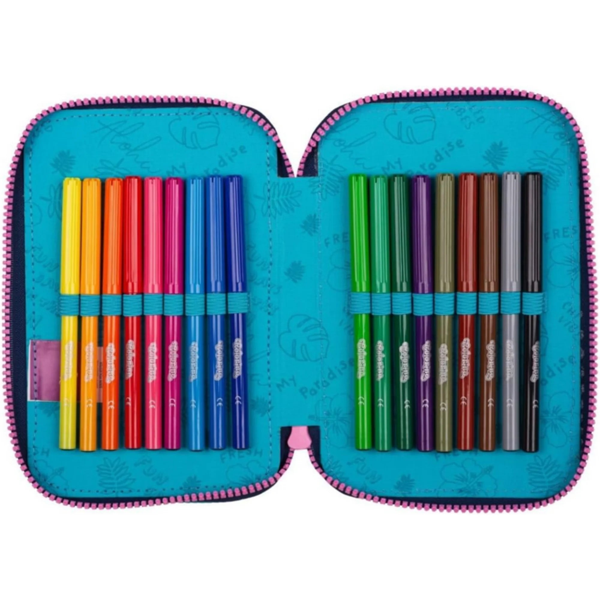 Astuccio 3 zip Stitch Coolpack