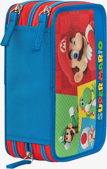 SUPER MARIO Astuccio 3 Scomparti Comix — Ufficiale Nintendo