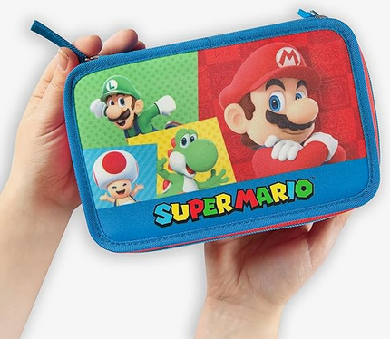 SUPER MARIO Astuccio 3 Scomparti Comix — Ufficiale Nintendo