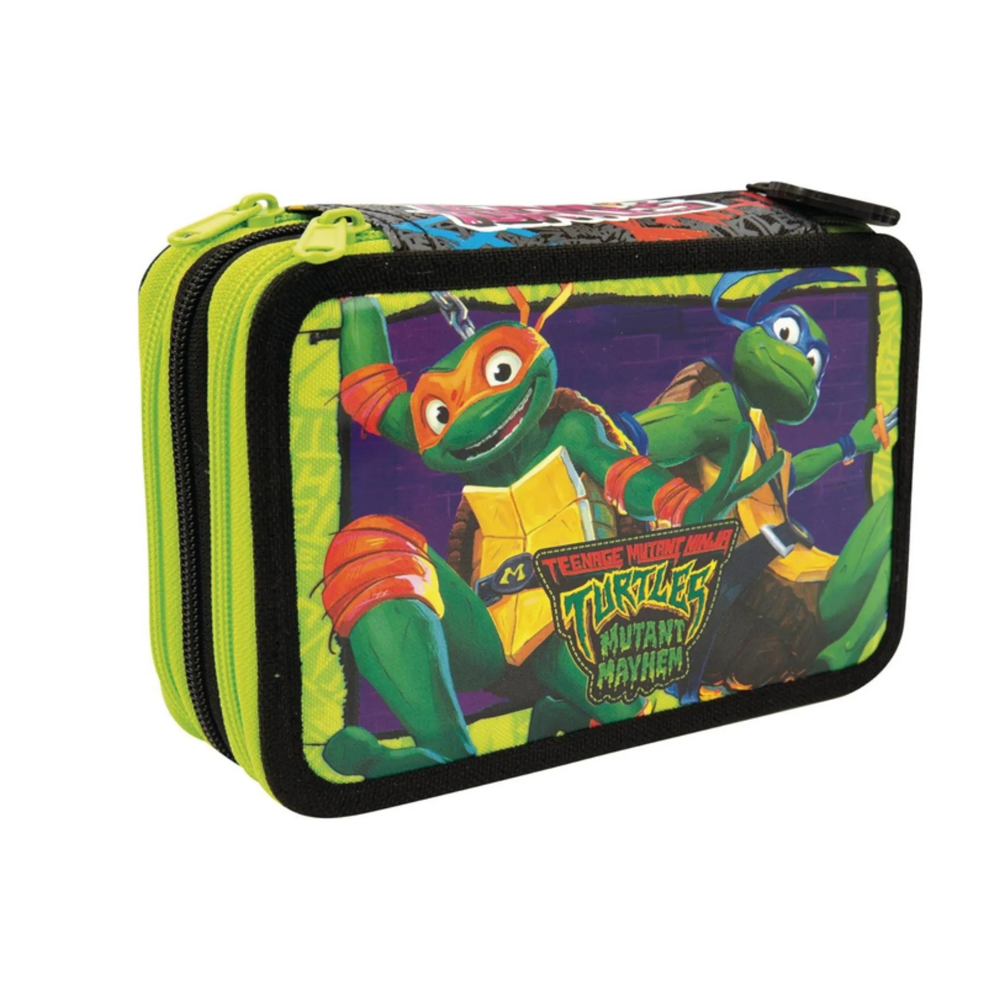 Astuccio Triplo 3 Zip Tartarughe Ninja Caos Mutante 2023 — Giochi Preziosi