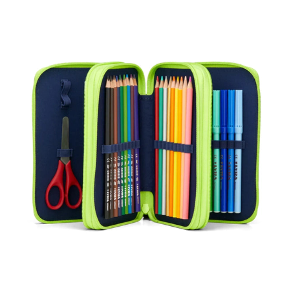 Astuccio 3 Zip Ergobag Cybear Race