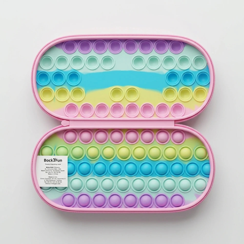 Astuccio Pop It Antistress Back2Fun – Unicorno e Panda Silicone
