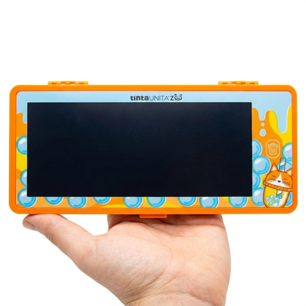 Astuccio Rigido TintaUNITA Zoo Bubble Tea con Lavagna LCD Integrata – Arancione