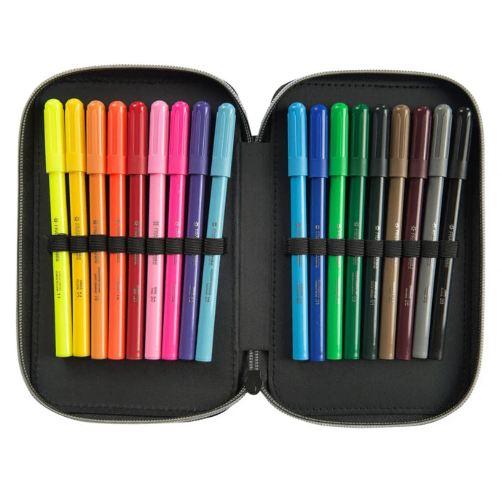 Astuccio Scuola Corredo Completo 3 Zip Comix WBS 2.0 Thunder