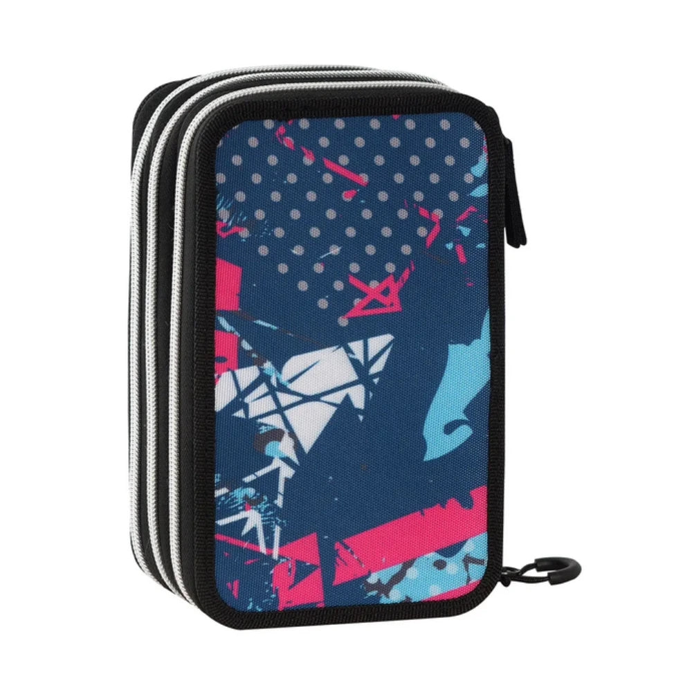 Astuccio Scuola Corredo Completo 3 Zip Comix WBS 2.0 Mix Pink