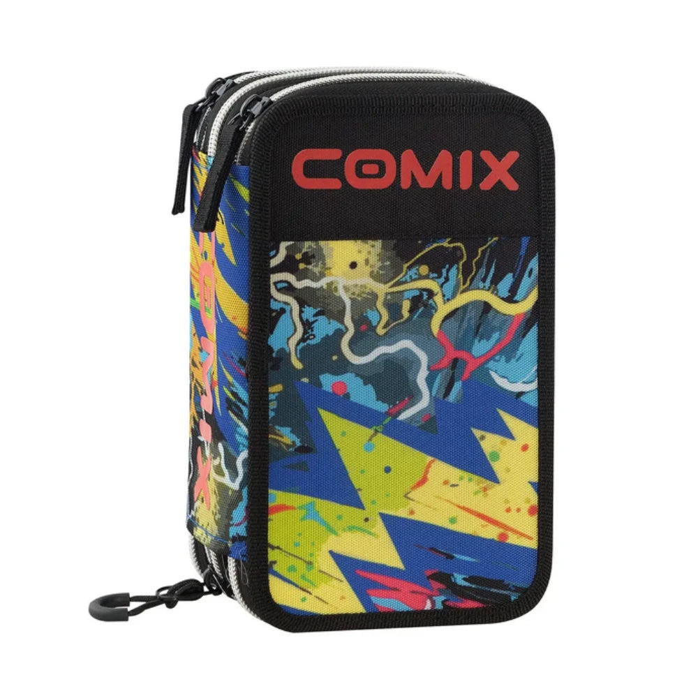 Astuccio Scuola Corredo Completo 3 Zip Comix WBS 2.0 Thunder